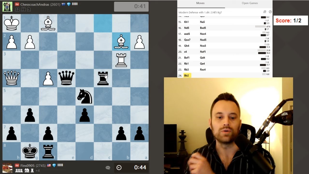 Dodging Mate vs. IM ChessCoachAndras! | Using the Clock as a Weapon #43