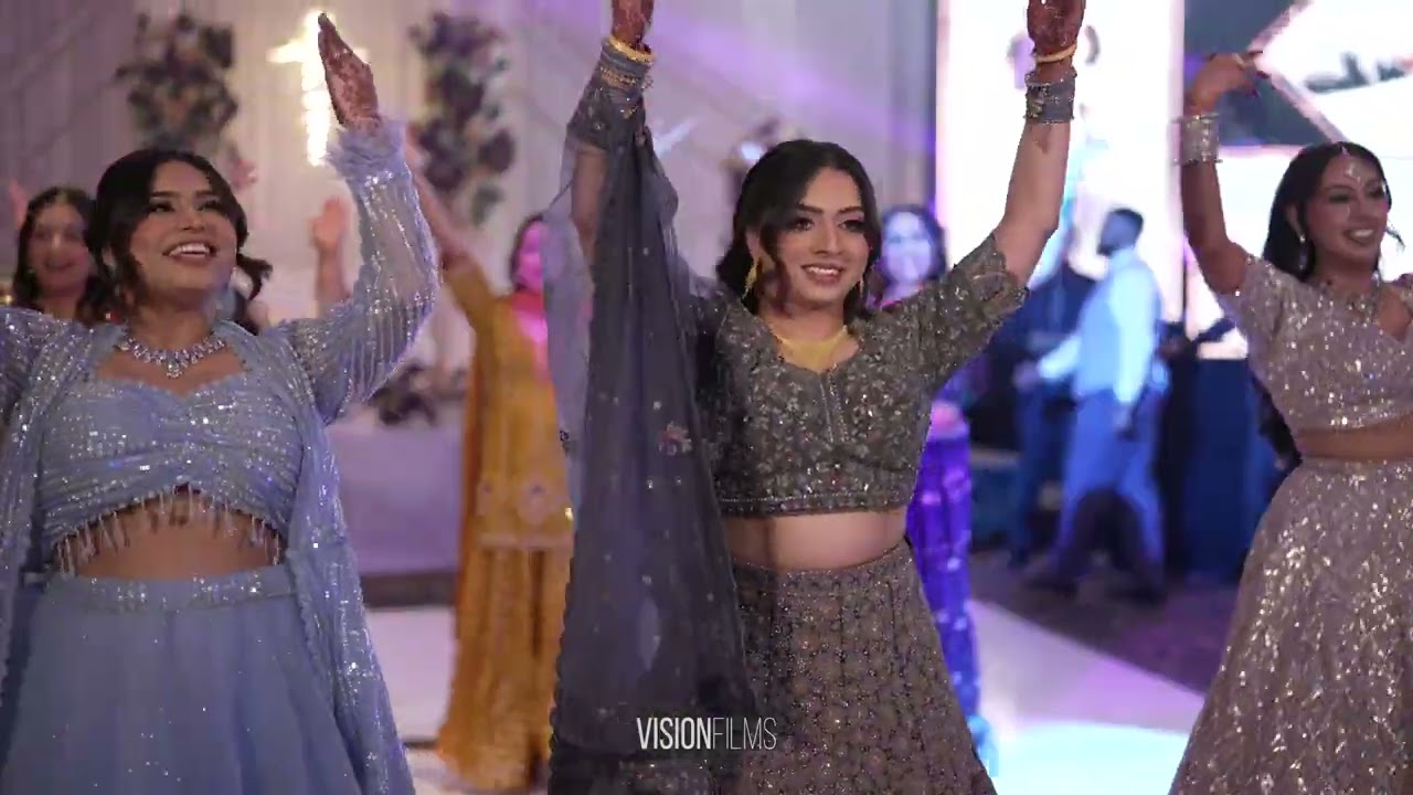 Rajbir & Rajneet's Surprise Engagement Performance | Vision Films