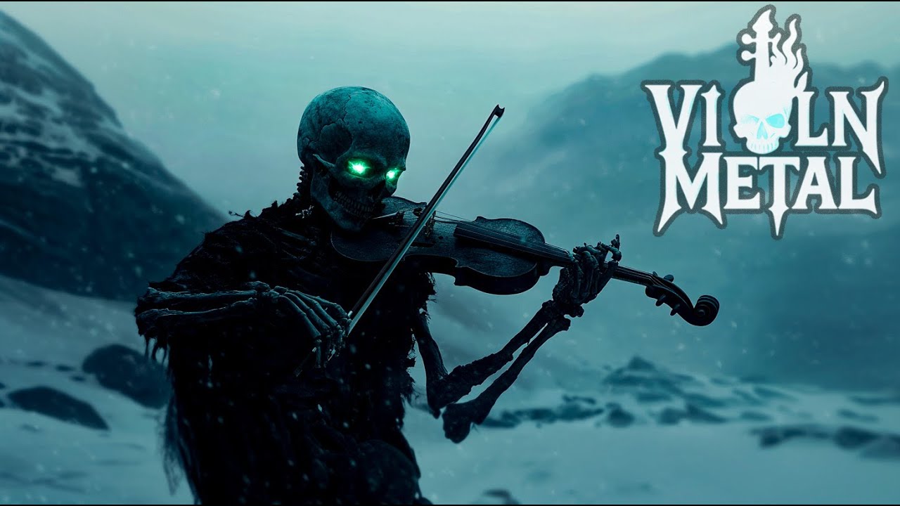 Winterborn Metal x Violin – When Melody Meets Mayhem Beneath a Crown of Ice and Silence 🎻❄️👑