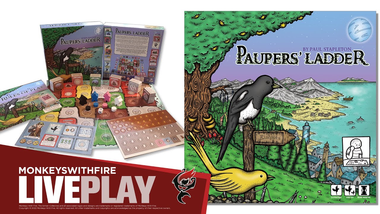 PAUPERS' LADDER - BEDSIT GAMES | BOARD GAME LIVE PLAY |