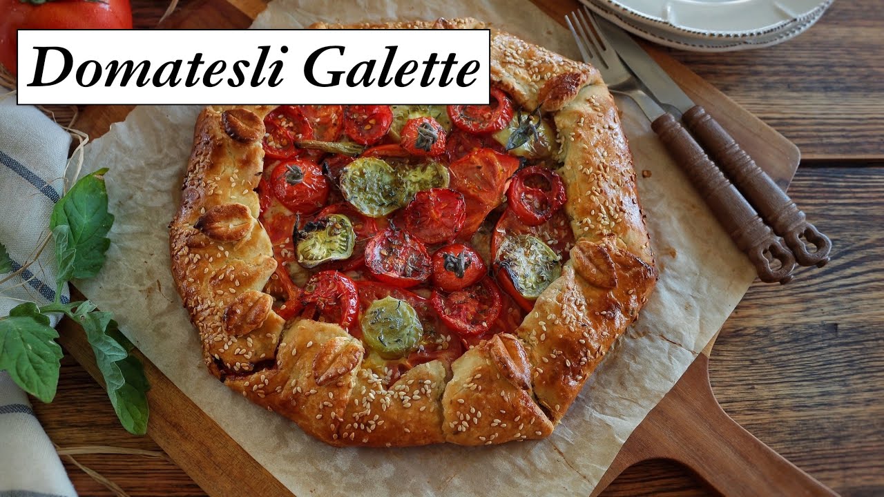 Galette Tarifi ! Domatesli & Peynirli / 3 dakikada hazırlanan nefis tart hamuru  tarifiyle!..