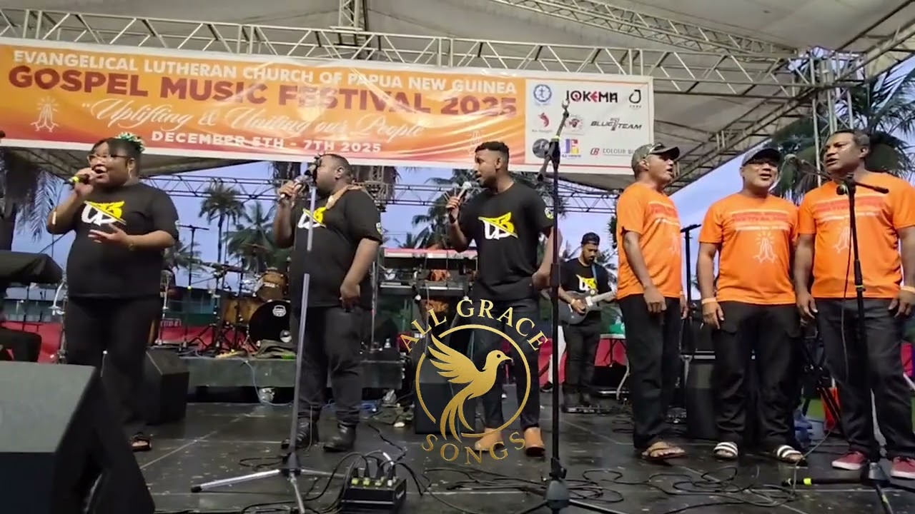 The ELC PNG Gospel Music Festival perfomance by Unique Bond Band