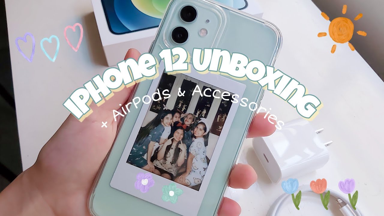 iPhone 12 Green Unboxing 📦💚 | AirPods & Accessories