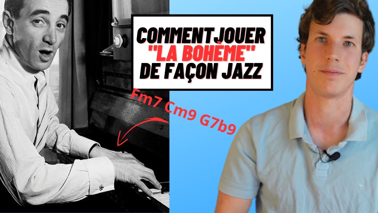 Je vous montre comment transformer du AZNAVOUR en JAZZ /Make It Jazz#1