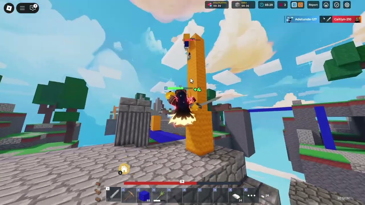 This Triton Buff Made Me Go On My Bed Breaking Arc!! (Roblox Bedwars)