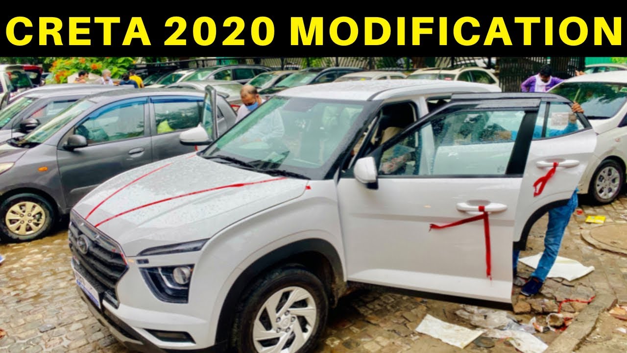 🙉 2020 CRETA BASE MODEL MODIFIED | 2020 CRETA AUDIO SETUP | DAMPING | SEAT COVER | DUAL SUBWOOFER