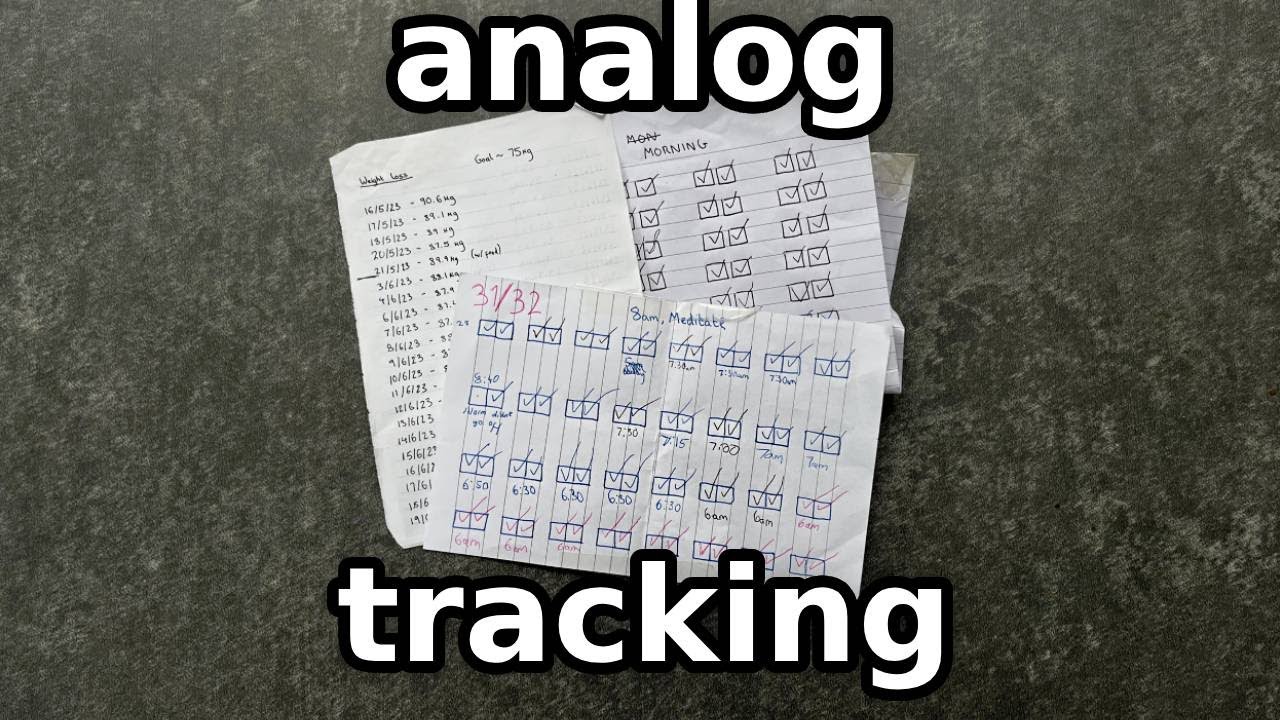 Immediately change your life in 1 day with analog trackers