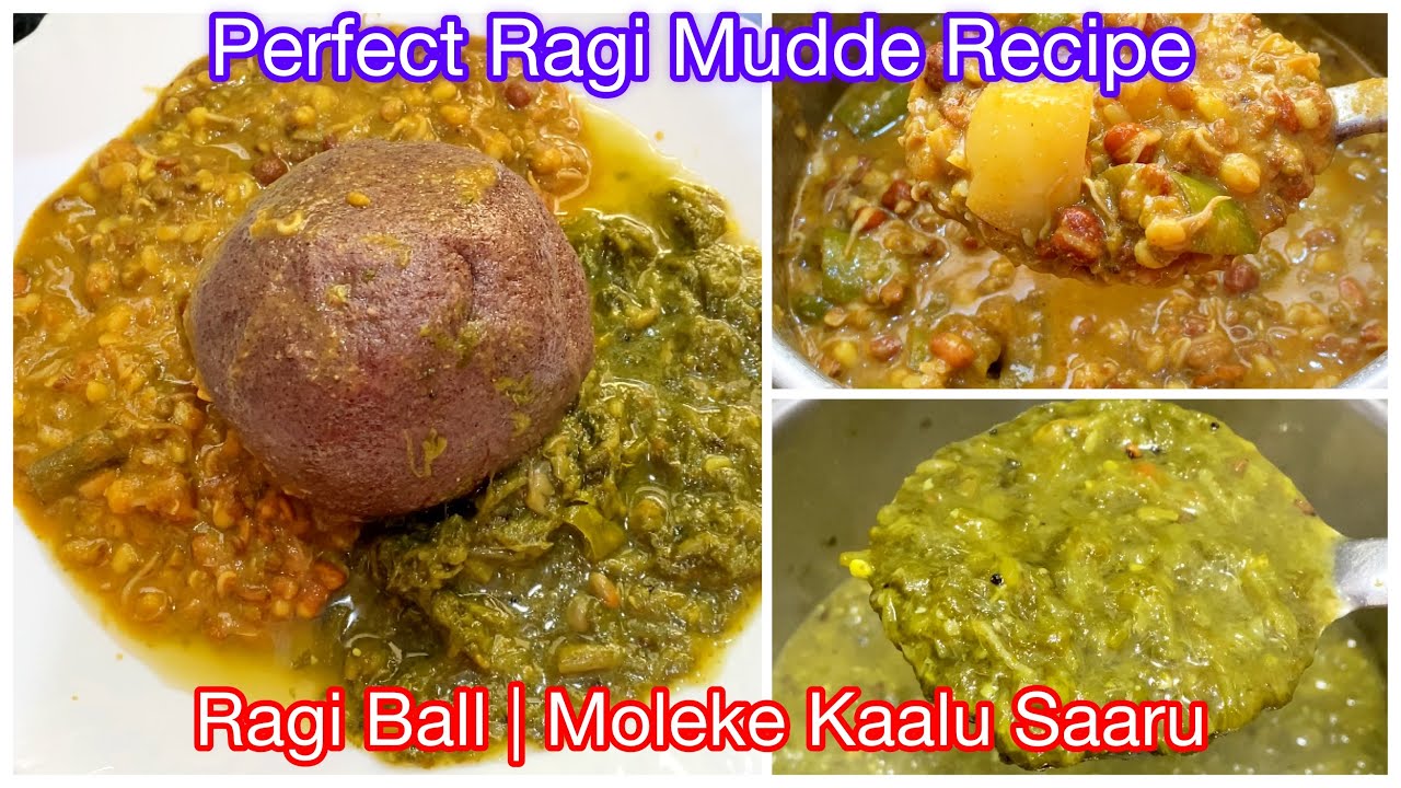നല്ല ഹെൽത്തി ആയിട്ടുള്ള റാഗി മുദ്ദെ Recipe ഒപ്പം രണ്ടു വെറൈറ്റി കറികളും|Ragi Ball #ragimudde #recipe