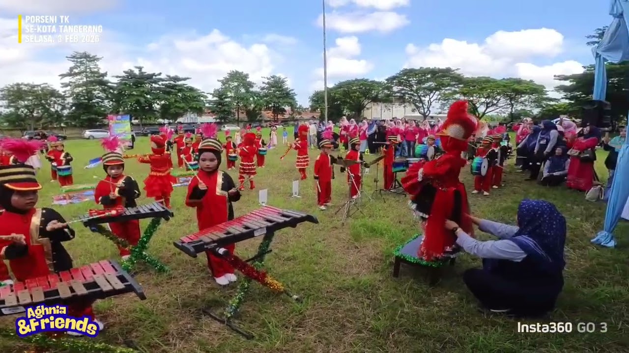 Aghnia dan teman-teman, tampil dalam Porseni TK se-Kota Tangerang #drumband #tkaisyiyah66ciledug 