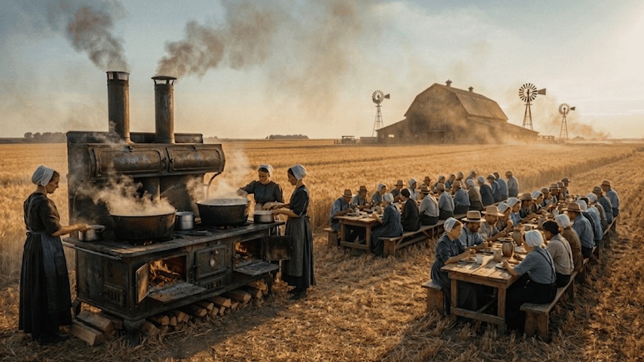 How Amish Communities EAT, SLEEP & FARM on MASSIVE Lands With No Machines or Electricity