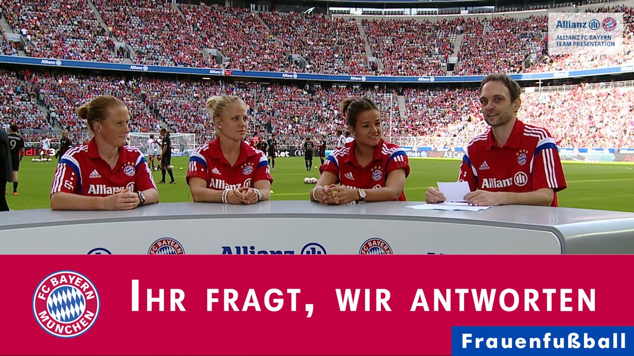 Ihr fragt, wir antworten bei der Allianz FC Bayern Team Presentation