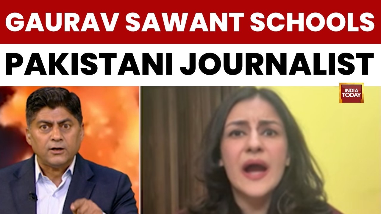 India Today's Gaurav Sawant Fumes on Pakistani Journalist Mona Alam on Kabul Strike Statement