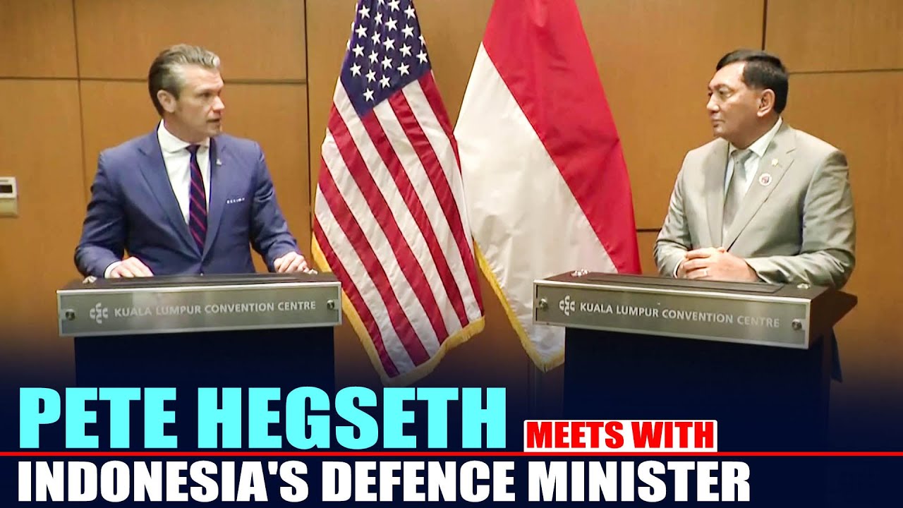 US Secretary of War Hegseth meets Indonesia's Defence Minister | ASEAN Defense Ministers&rsquo; Meeting
