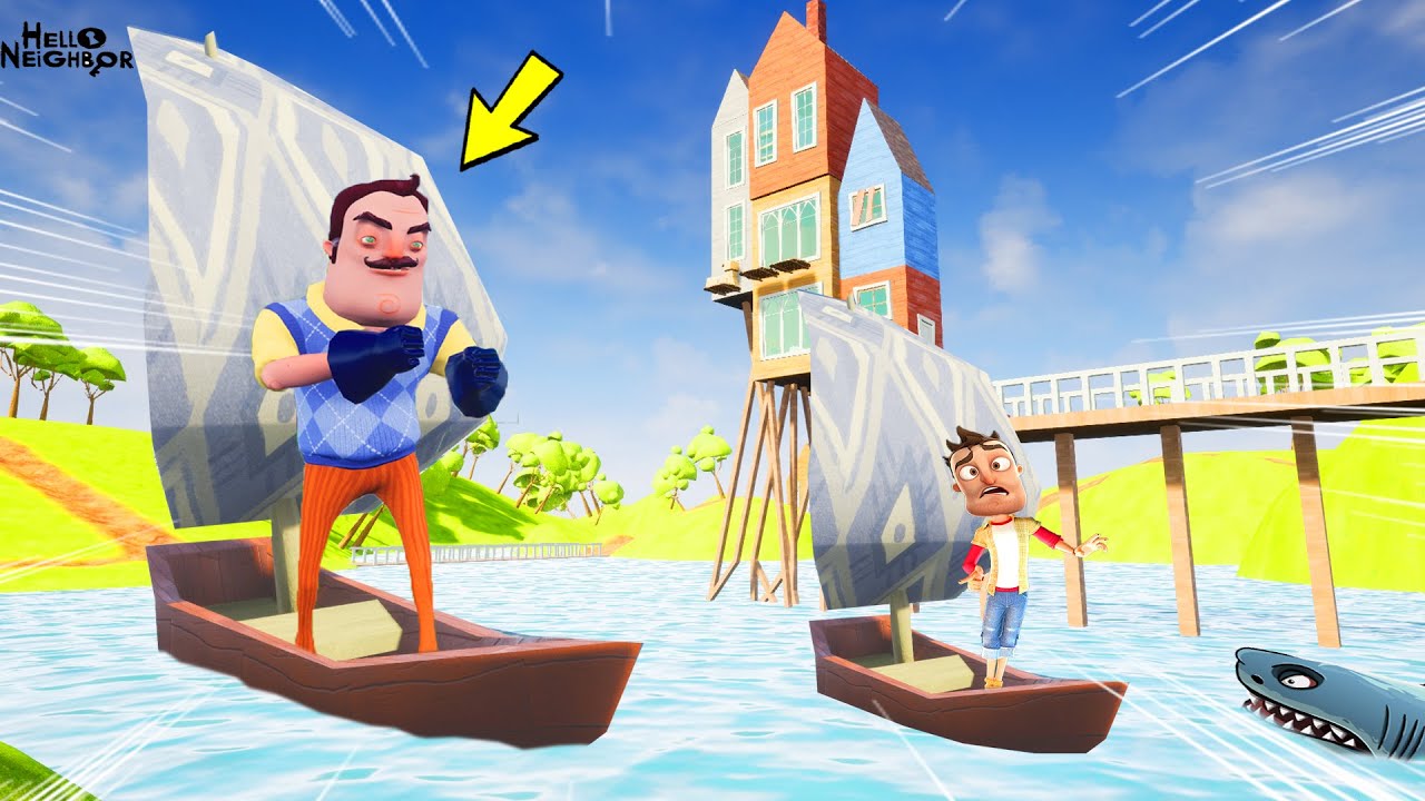 ÇOK GİZLİ GİZEMLİ ADADAN KAÇIŞ 😱 Hello Neighbor Yeni