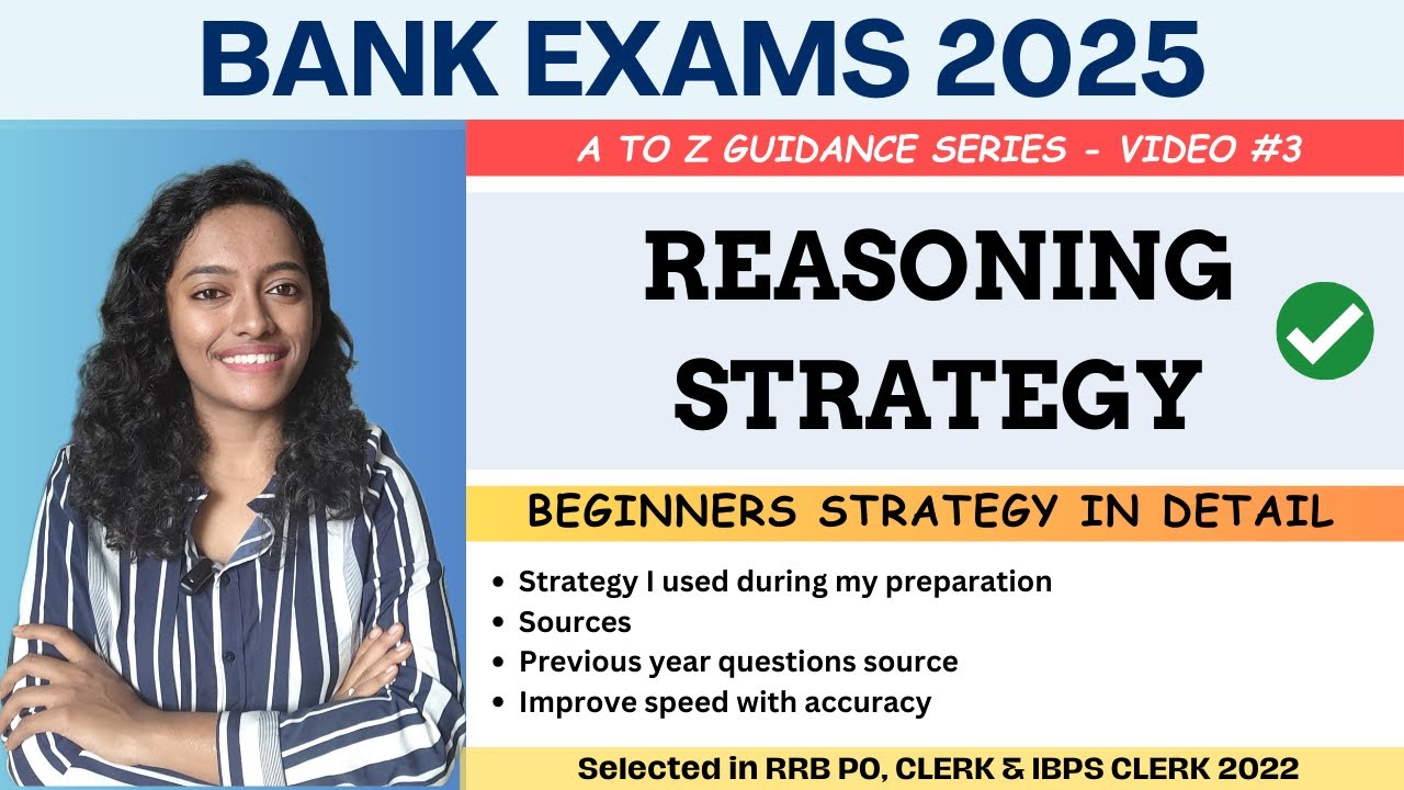 REASONING strategy for Bank exams 2025 | Detailed strategy for beginners #ibpspo #ibps #rrbpo #rrb