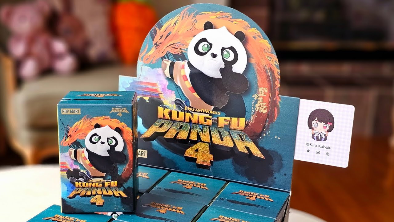 🐼 Pop Mart x Kung Fu Panda 4, blind box case unboxing!