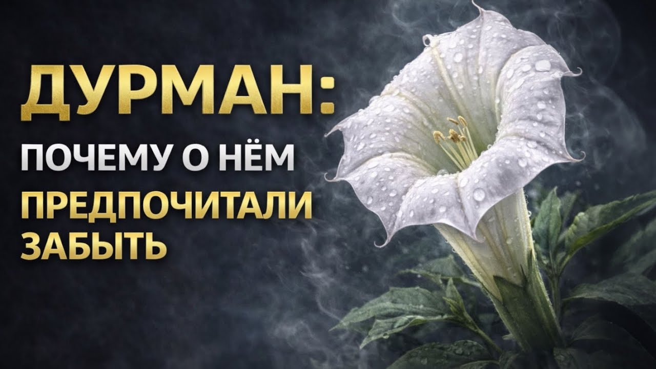 ДУРМАН: РАСТЕНИЕ, КОТОРОЕ СТИРАЕТ РЕАЛЬНОСТЬ