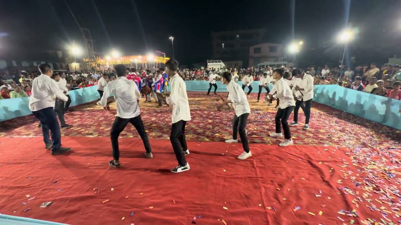भैरवनाथ लेझिम पथक पोलादपुर || FIRE ON BOYS खालुबाजा पोलादपुर || लेझिम स्पर्धा पोलादपुर 