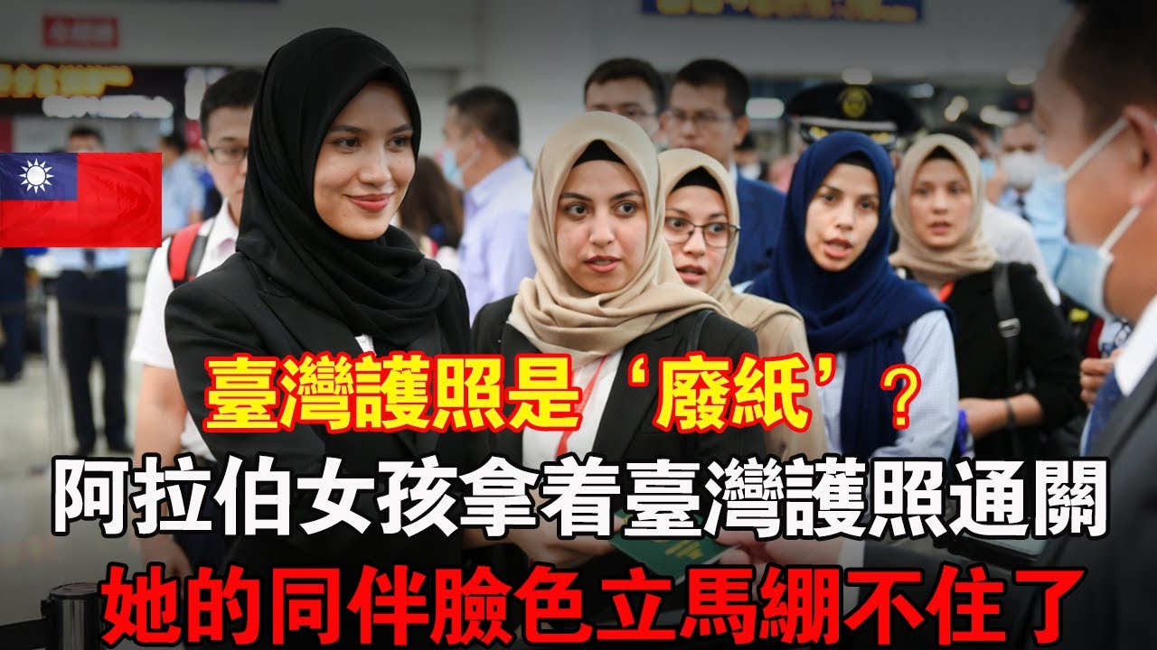 曾被嘲笑臺灣護照是「廢紙一張」的阿拉伯女孩，當她拿著臺灣護照過關時,所經歷的震撼一幕，讓那些嘲笑她的同事當場崩不住了...#taiwan #大熱門 #台湾 #台灣