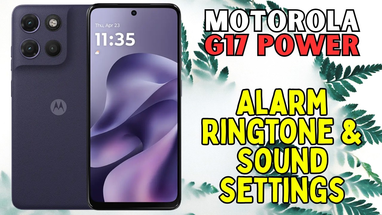Настройки мелодии и звука будильника Motorola G17 Power | Настройка звука будильника