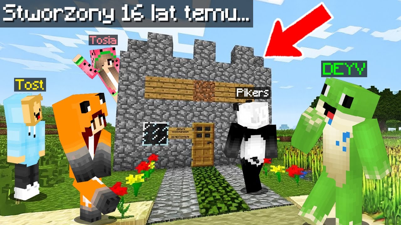 Zwiedzamy PIERWSZE ŚWIATY WSZYSTKICH OS&Oacute;B z KIDOWIC w Minecraft!