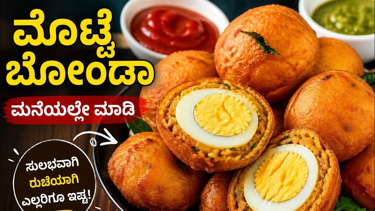 Egg Bonda Recipe | Simple & Delicious Snack,/ಗರಂ ಗರಂ ಮೊಟ್ಟೆ ಬೋಂಡಾ – 5 ನಿಮಿಷದಲ್ಲಿ ಸುಲಭ ರೆಸಿಪಿ 😋