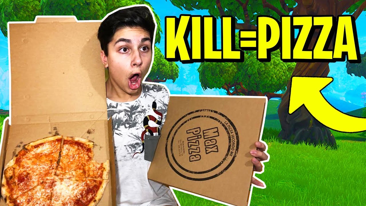 MANGIO una PIZZA OGNI KILL che FACCIO su FORTNITE! *SFIDA ESTREMA*