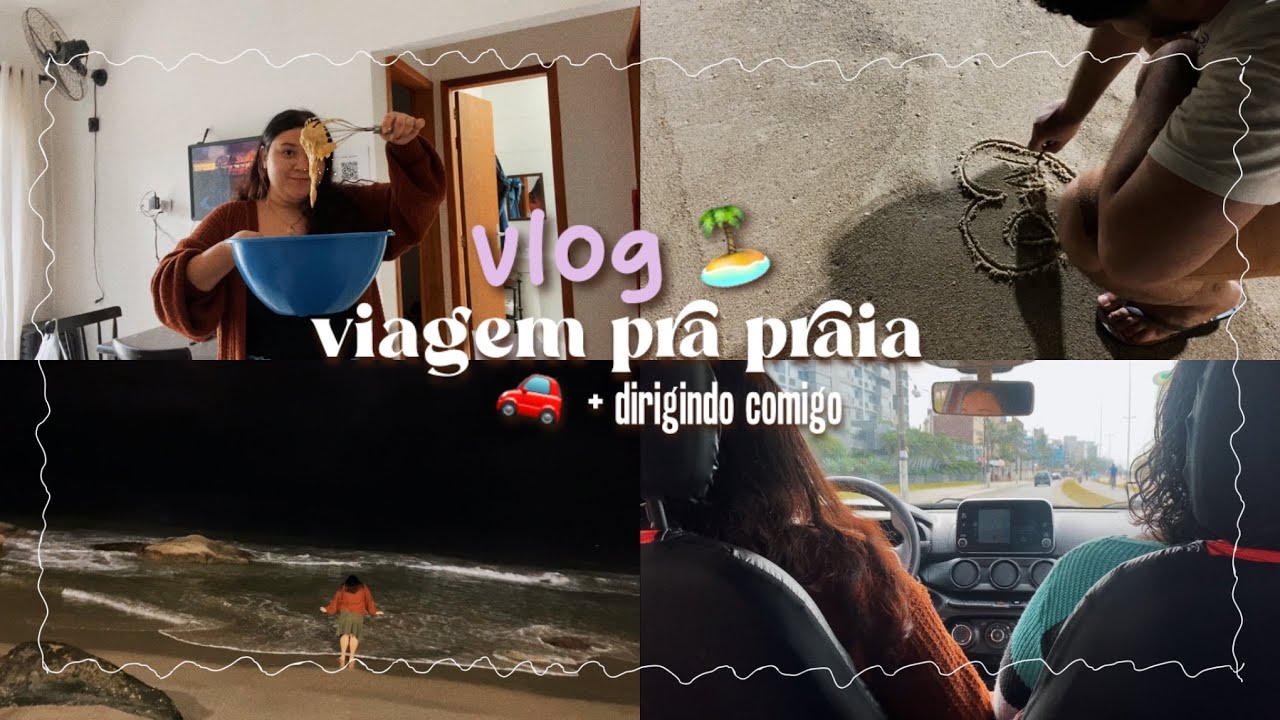 VLOG 🌸 | Viagem pra praia 🏝️ (passeio, dirigindo e pregui&ccedil;a) | Nartx Vlogs