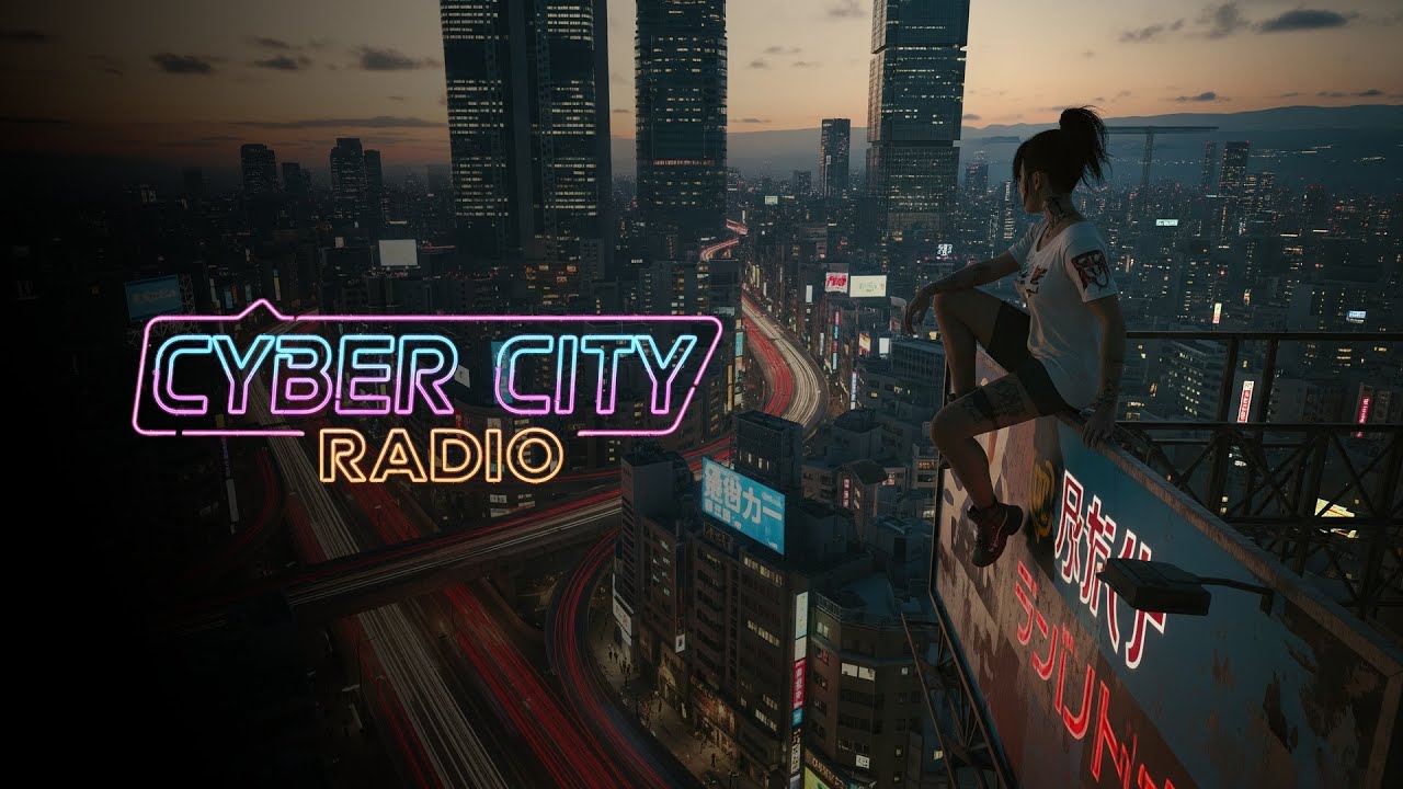 1½ Hours of Dark Synthwave Fusion - Cyber City Radio - Darksynth Horizon