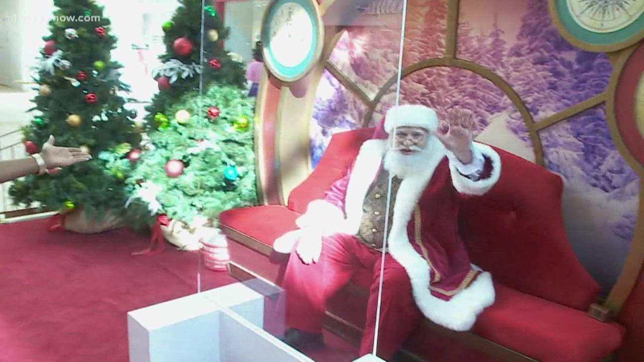 Santa Follows COVID-19 Guidelines at Newport News Mall
