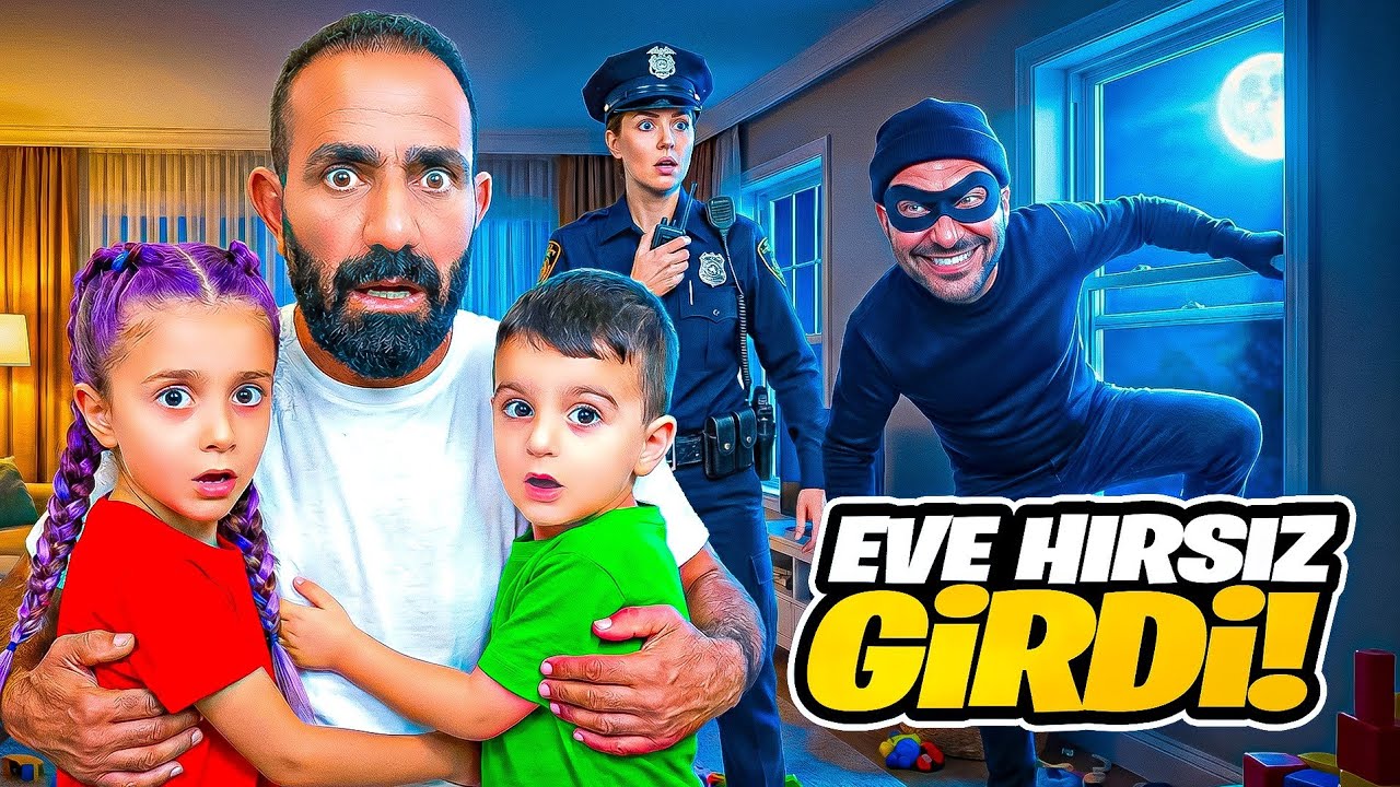 GECE EVİMİZE HIRSIZ GİRDİ POYRAZ ELİF MİAYI MI ÇALDILAR!!!