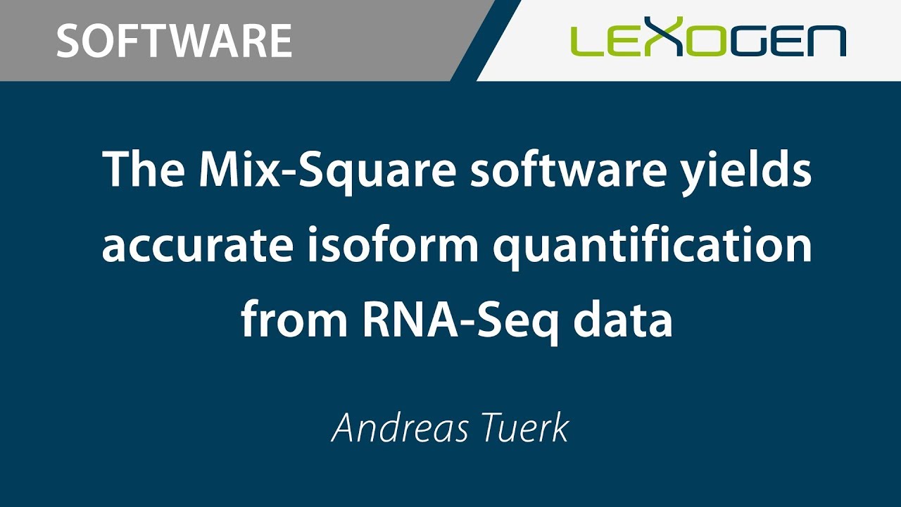 TECHNOLOGY INTRO: The Mix&sup2; software yields accurate isoform quantification from RNA-Seq data