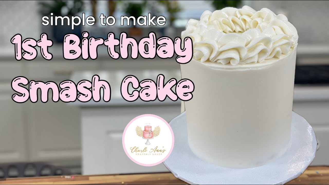 Simple First Birthday Smash Cake
