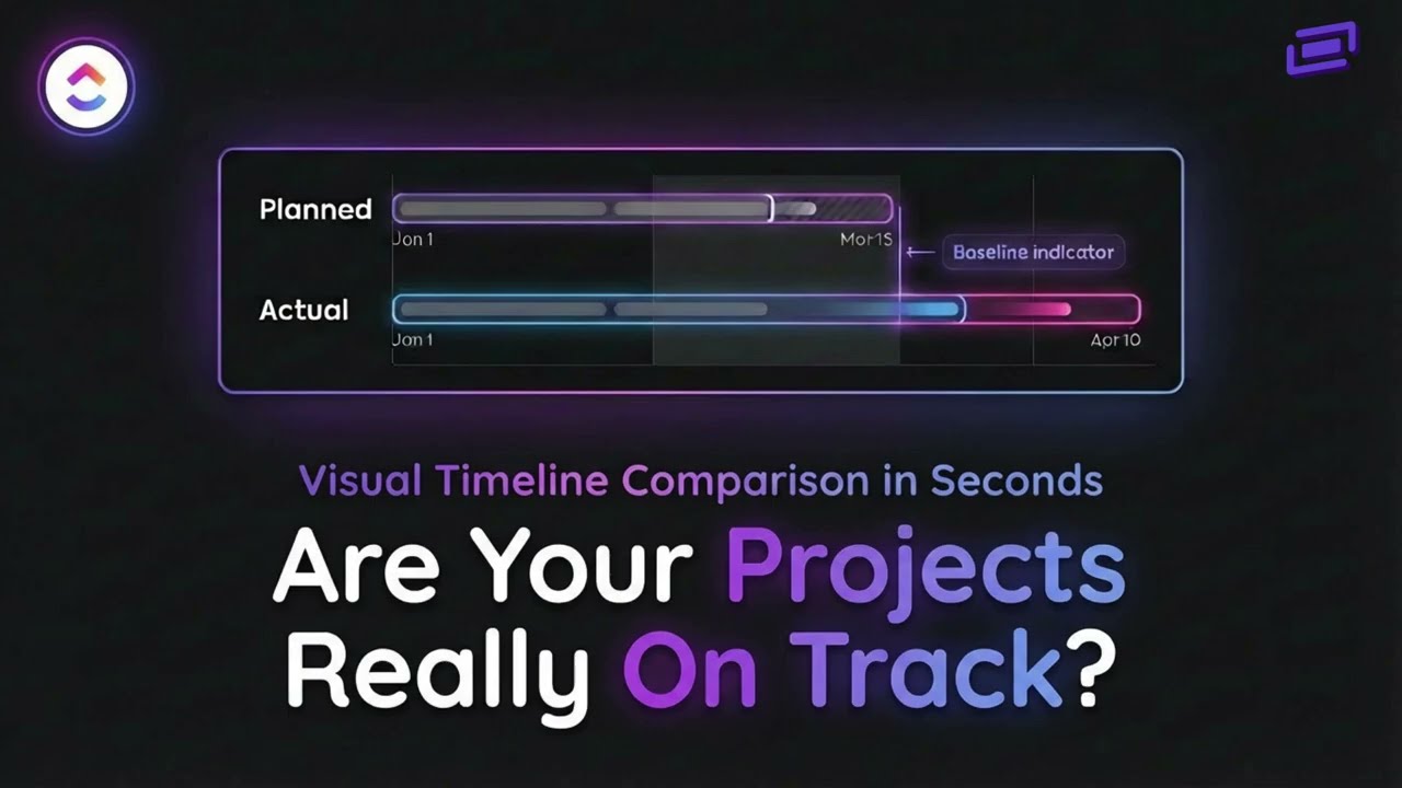Baseline shows how to track projects timeline in ClickUp!
