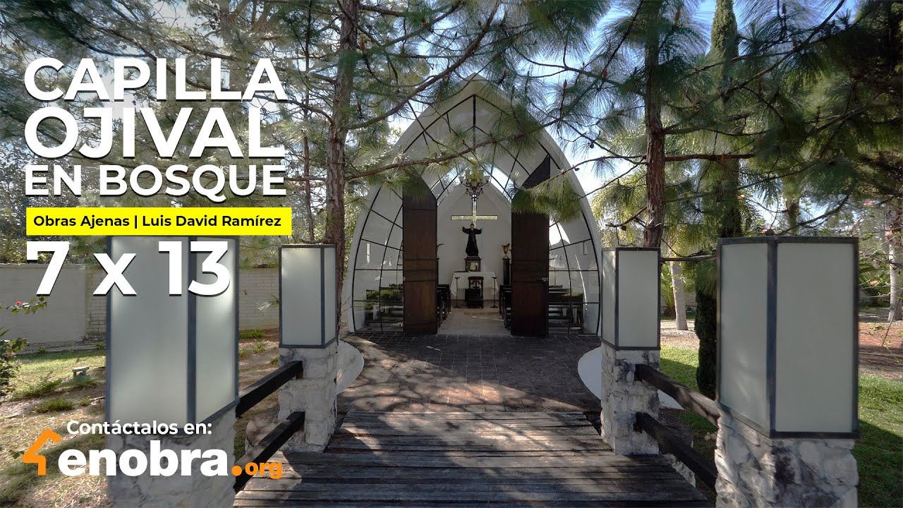 INCREÍBLE CAPILLA OJIVAL de FERROCEMENTO en medio del BOSQUE | OBRAS AJENAS | Arq. Luis Ramírez