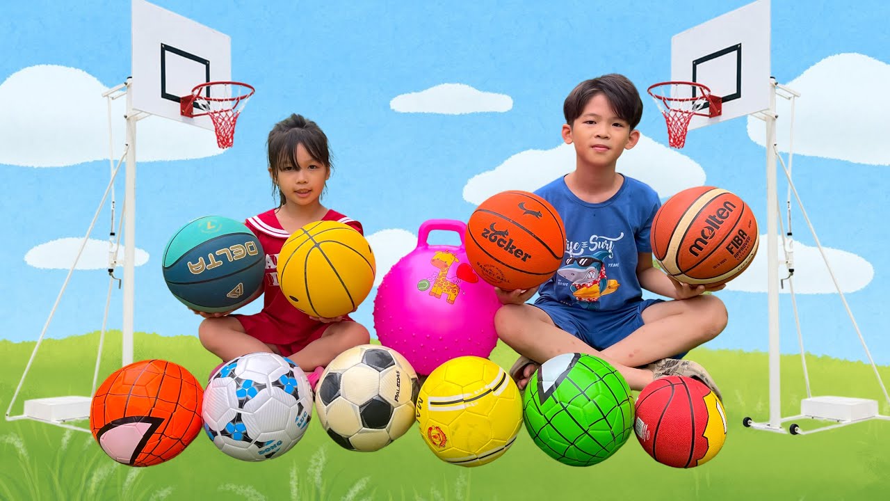 Xavi Teaches Baby Anna Basic Basketball Skills Compilation | Basketball Drills for Kids