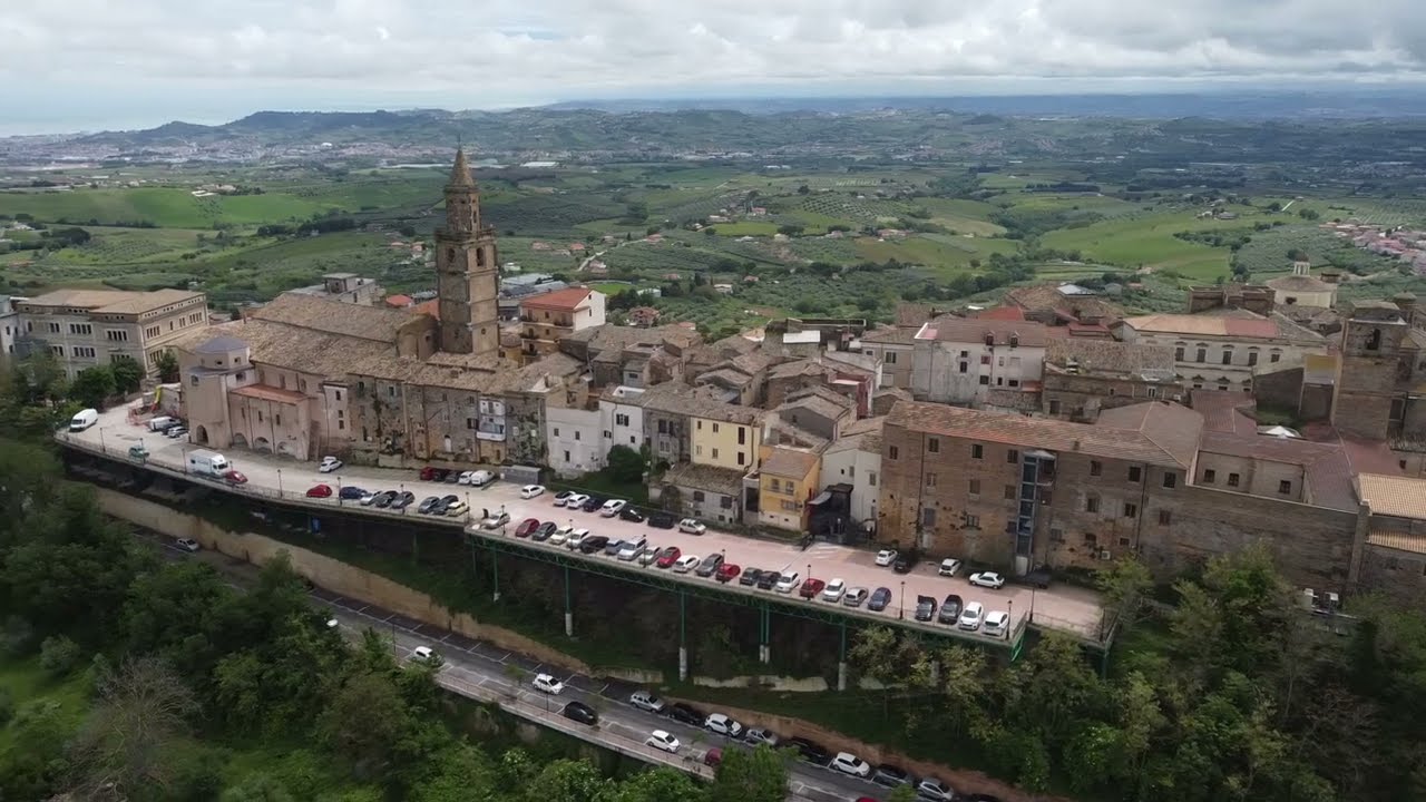 Città Sant'Angelo, Pescara province, Abruzzo region, Italy, aerial drone video