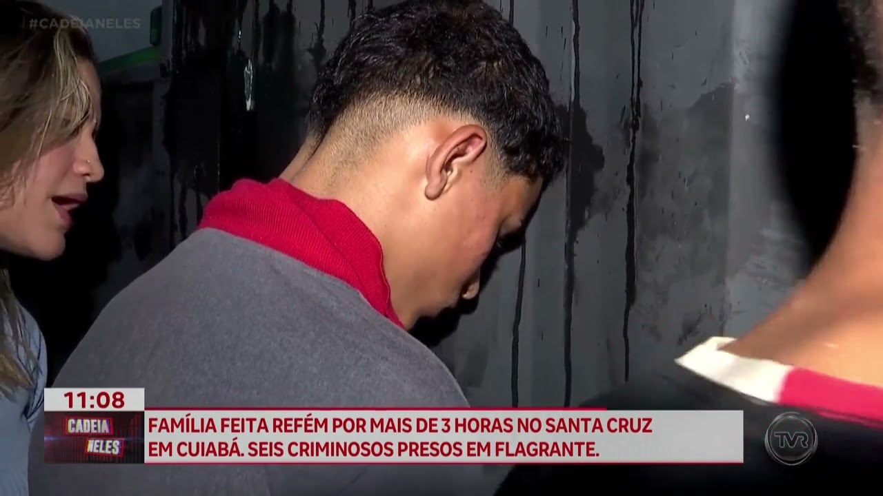 Família é feita refém por mais de 3 horas no Santa Cruz em Cuiabá; 6 criminosos são presos