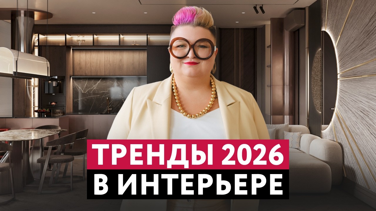 ЭТО БУДУТ ДЕЛАТЬ ВСЕ! ТРЕНДЫ 2026 В ДИЗАЙНЕ ИНТЕРЬЕРОВ