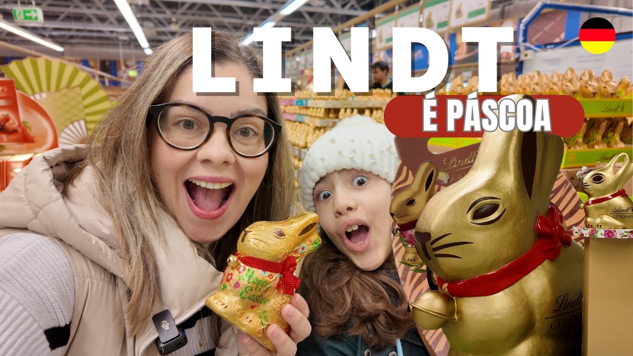 Loja de FÁBRICA da LINDT 😱| Páscoa 2026 | Preços em REAIS | Chocolates que NÃO tem no Brasil!