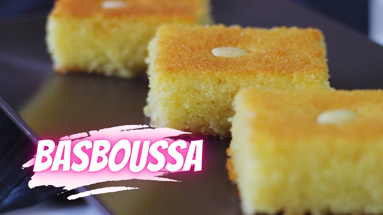 Basbousa - بـسـبـوسـة / Arabischer Grießkuchen