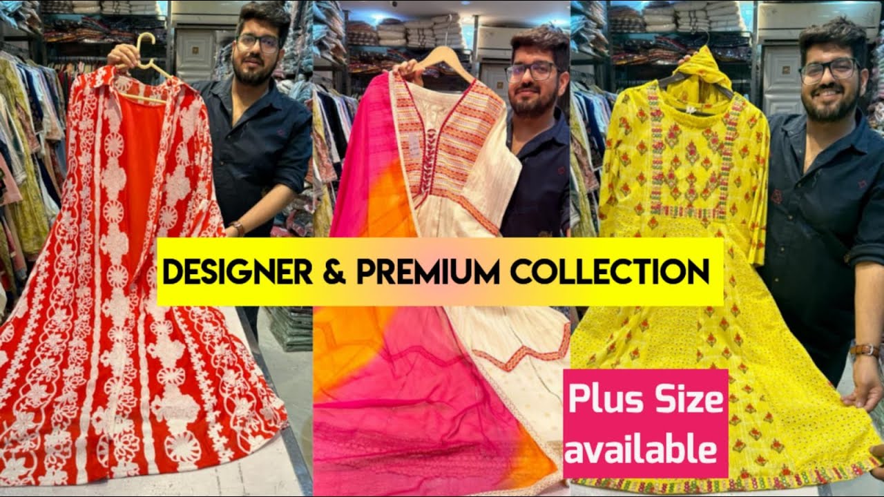PREMIUM COLLECTION OF PLUS SIZE PAKISTANI AND FANCY KURTIES IN WHOLESALE IN AMAR COLONY MARKET .