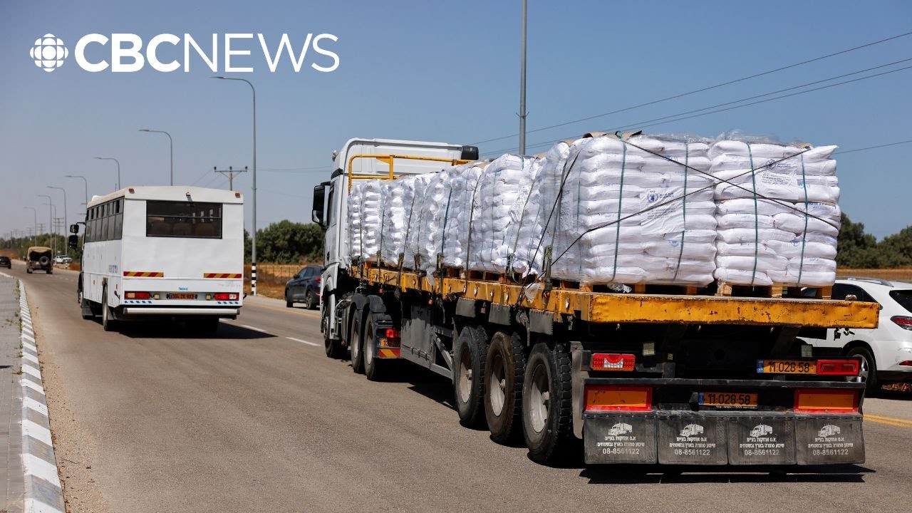 About 100 trucks of food have entered Gaza but hasn't been distributed, says UN