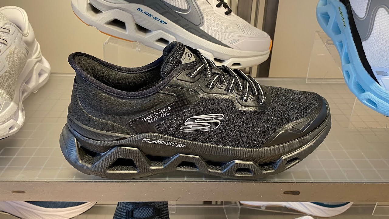 Skechers Glide Altus Step Turn Out Sneakers (Black) - Style Code: 232922-BBK
