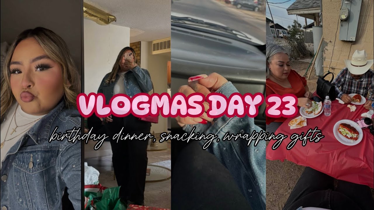VLOGMAS DAY 23🎁🌟 | cuñado's bday dinner, wrapping gifts with alan | vlog 108