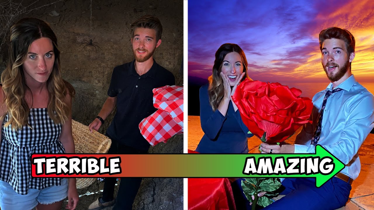 Took GIRLFRIENDS on TERRIBLE Dates PRANK! *UNDERGROUND BUNKER DATE*