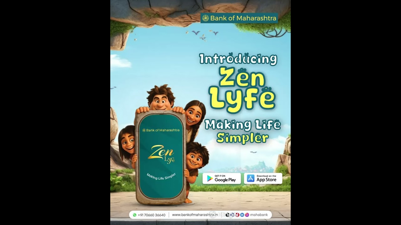 Introducing Zen Lyfe | Say hello to New-Gen Banking | Lifestyle Banking App from Bank of Maharashtra