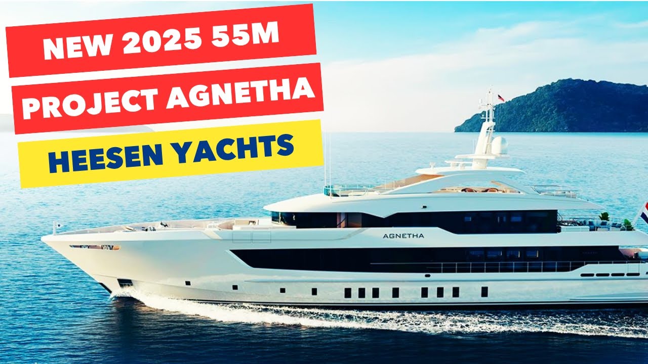 NEW 2025 Stunning HEESEN Project AGNETHA 55m Steel Superyacht