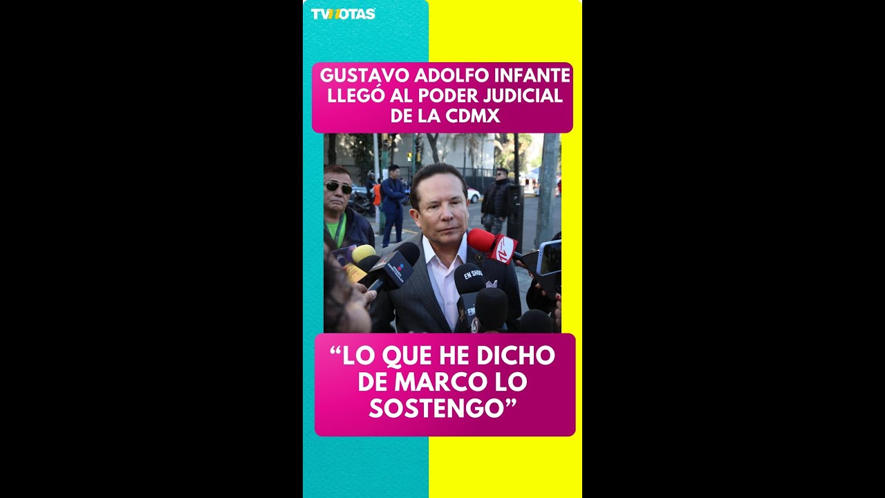 Gustavo Adolfo Infante acude al Poder Judicial por demanda de Marco Chac&oacute;n esposo de Maribel Guardia