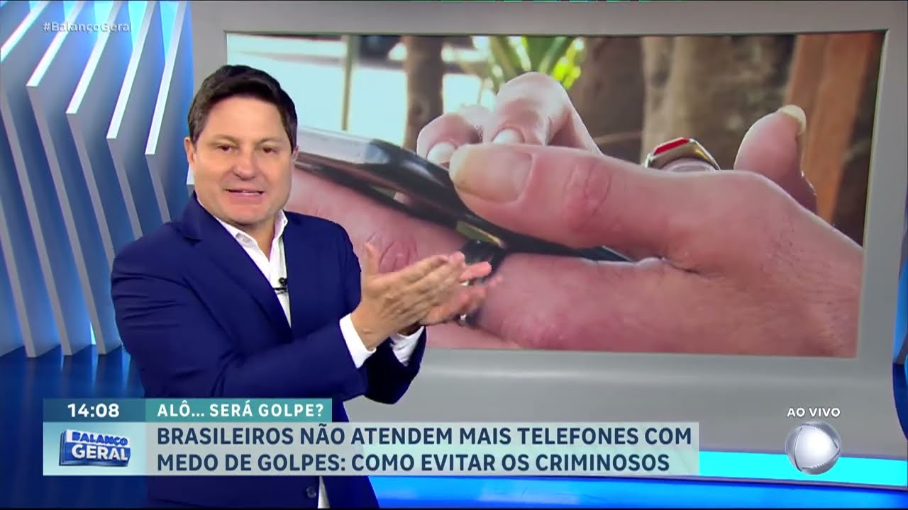 Golpes por telefone: brasileiros evitam atender chamadas por medo de fraudes | BALANÇO GERAL